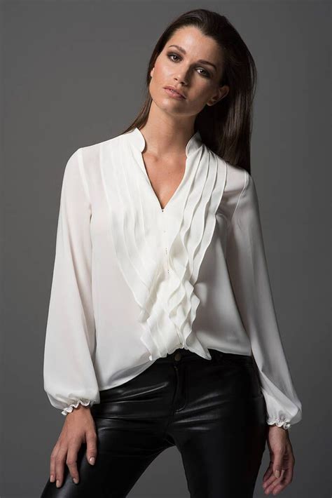 white formal tops for women.